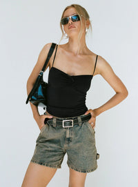 Summer Washed Denim Overalls
