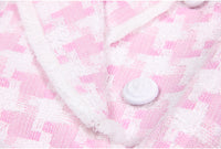 Classic Houndstooth Tweed Business Blazer