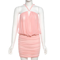 Cross Lace-Up Bodycon Dress
