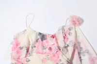 French Ruffled Off-Shoulder Dress
