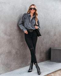 Lapel Casual Street Style Denim Shirt
