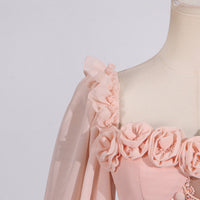 French Elegant Beautiful Dress Autumn Stitching Floral Design High Sense Dress Women