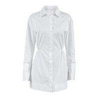 Polo Collar Shirt Dress