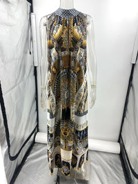 Gentle Sweet Slimming Waist Tight Hepburn Maxi Dress Women