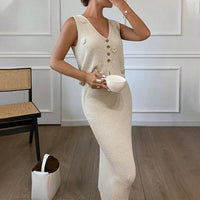 3D Floral Knit Two-Piece Set