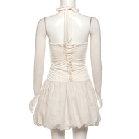 Waist-Slimming Sleeveless Mini Dress