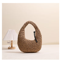 Straw Hand-Carrying Tote Bag