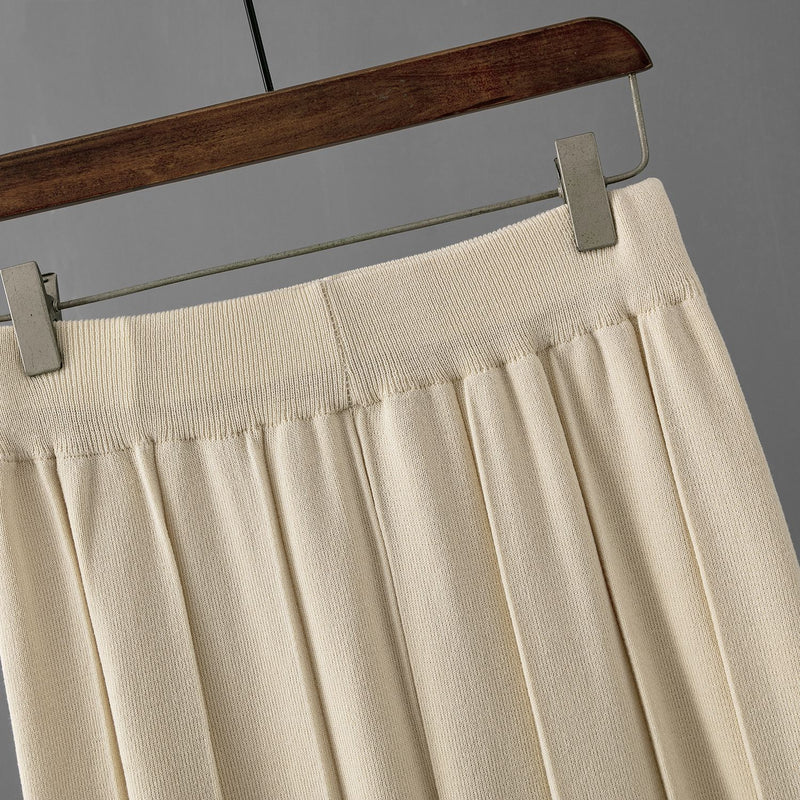 Ice Silk Sleeveless Top &amp; Wide Leg Pants Set