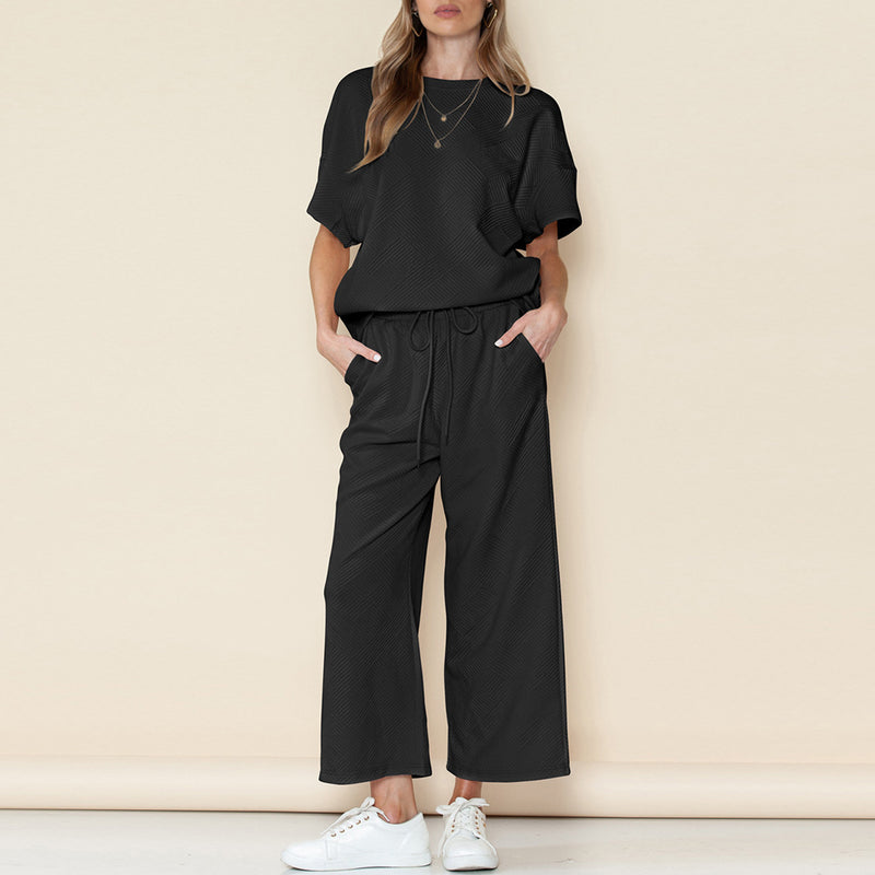 Casual Top & Pants Two Piece Set
