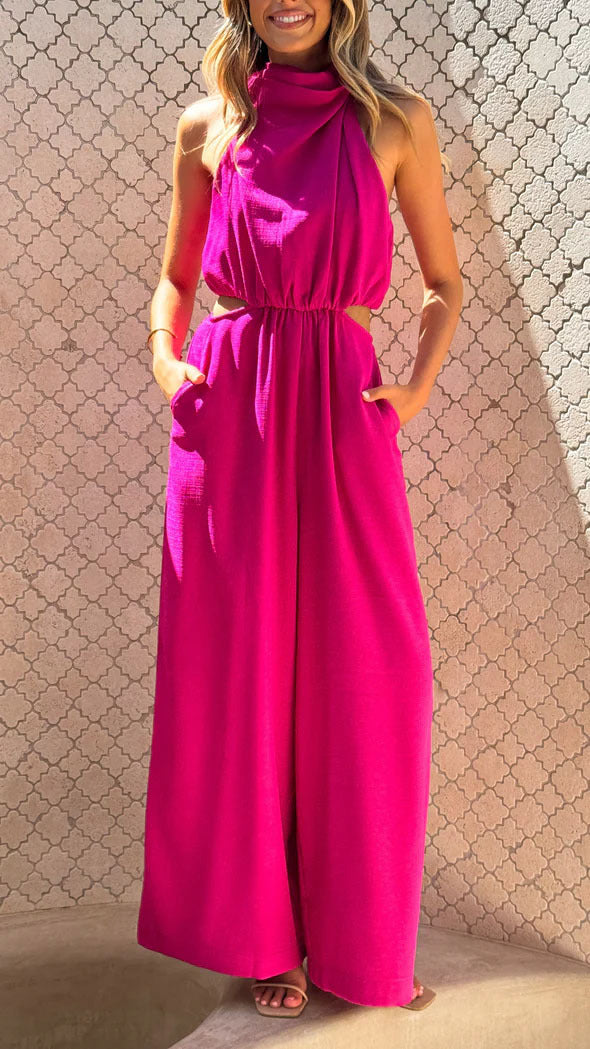Summer Halter Pocket Dress