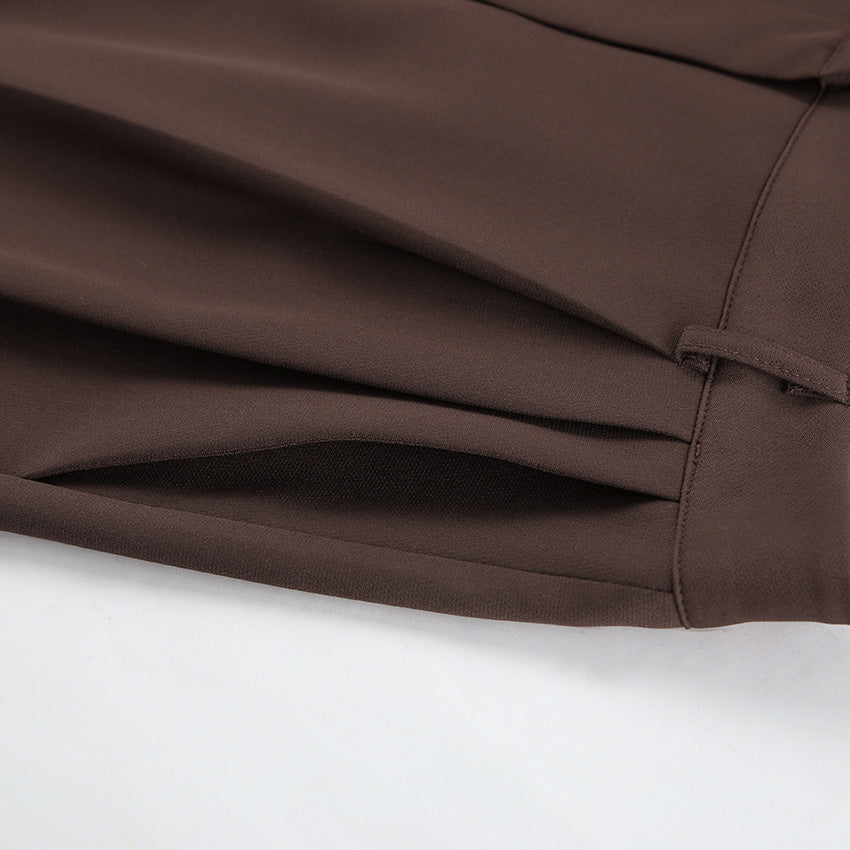 Retro Tube Top &amp; Wide-Leg Pants Set