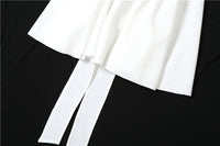 Sexy Backless Lace-Up Bow Evening Dress