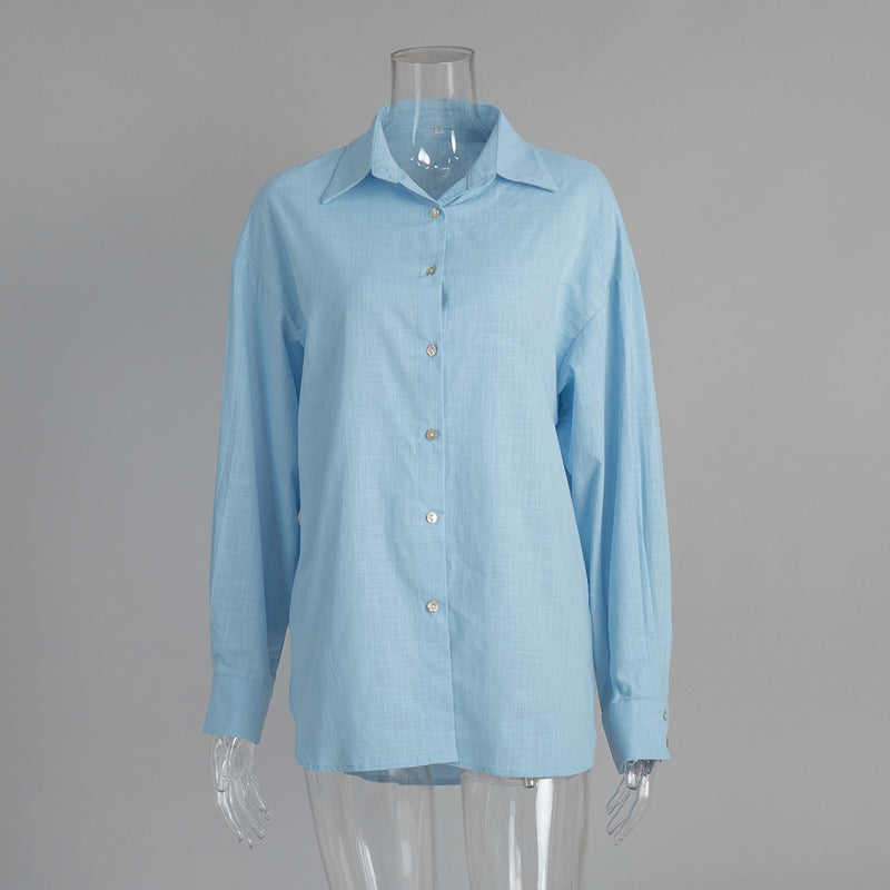 Casual Loose-Fit Button Shirt