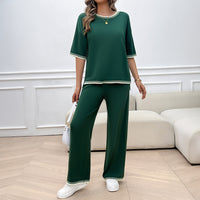 Casual Top and Pants Two Piece Set