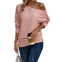 Off shoulder Thin Knit Top
