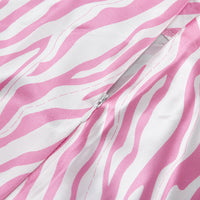 High-Grade French Printed Fishtail A-Line Skirt