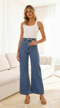 Spring Casual Retro Loose Straight Jeans