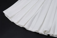 V-Neck Vest and Pleated Skirt Set