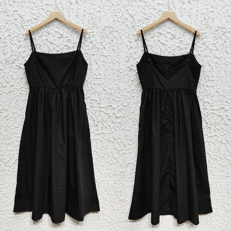 Backless Spaghetti Strap Swing Dress