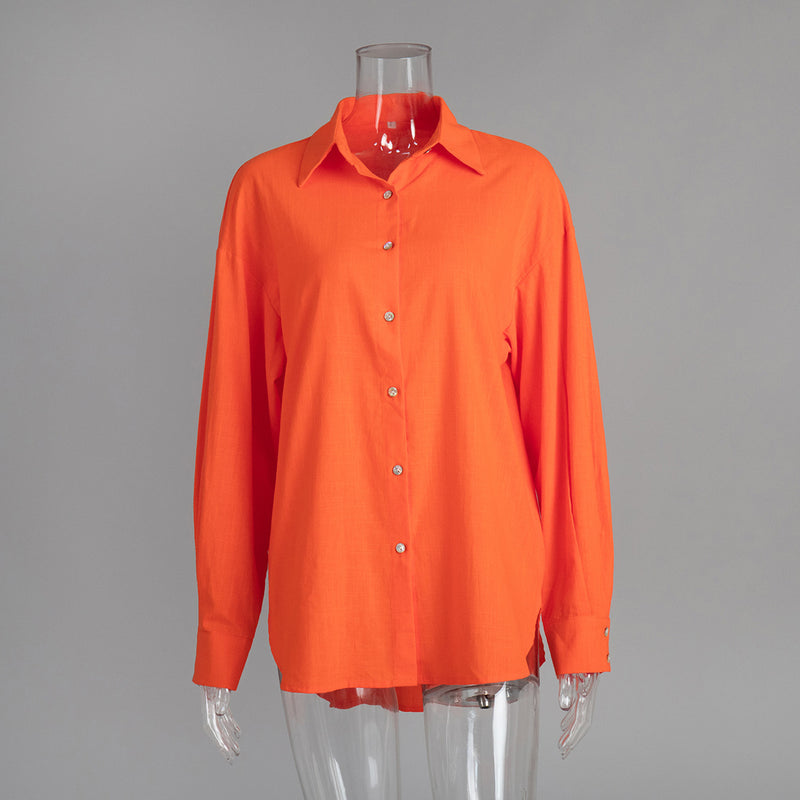 Casual Loose-Fit Button Shirt