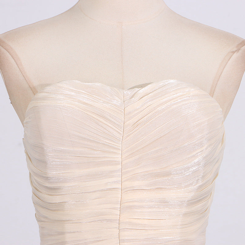 Spring off Neck Bandeau Slim Fit Slimming Three Dimensional Floral Hip Bandage Dress Women