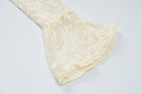 Lace Cutout Long Sleeve Mini Dress