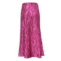 High-Grade French Printed Fishtail A-Line Skirt
