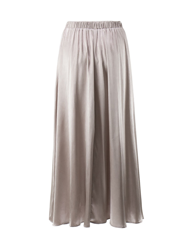 Elegant High Waist Long Skirt