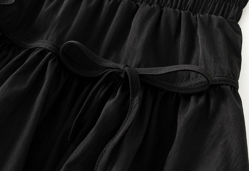 High-Waisted Ruffle Hem Mini Skirt