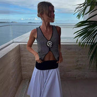 Floral V-Neck Sleeveless