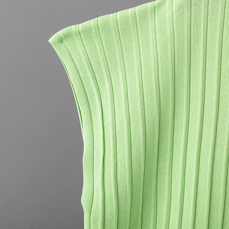 Plus-Size V-Neck Pullover &amp; Pleated Pants Set