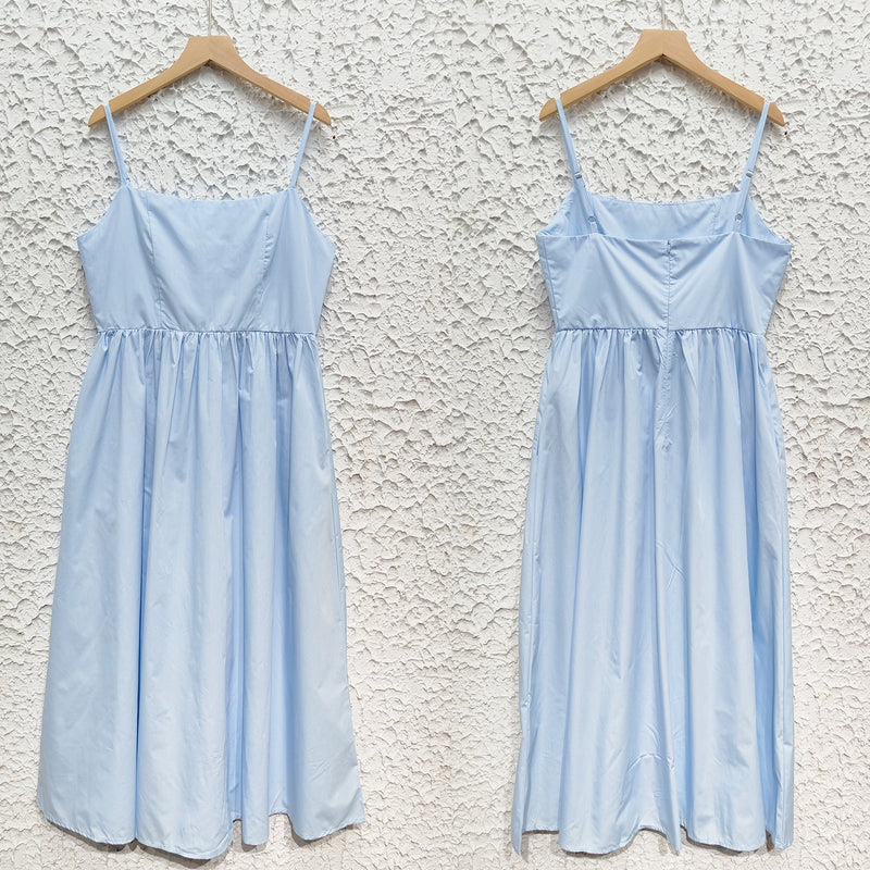 Backless Spaghetti Strap Swing Dress