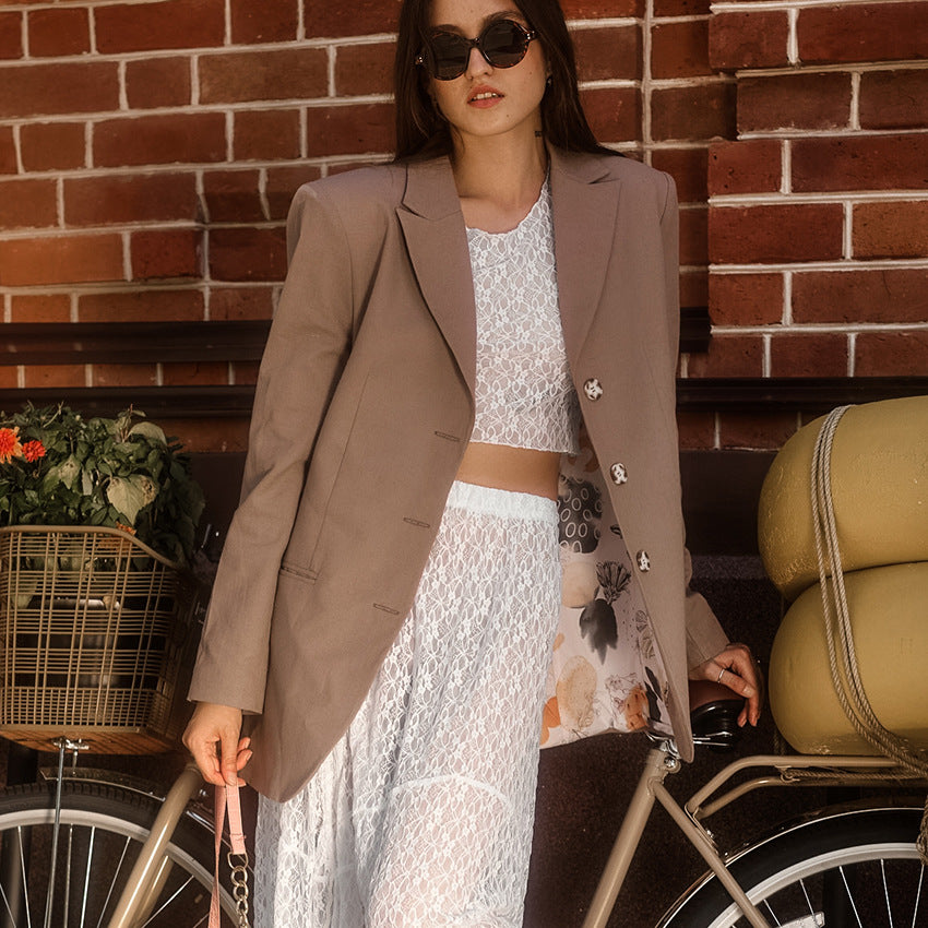 Elegant Sheer Two-Piece Set