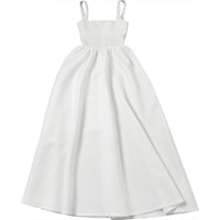 French Square Collar Backless Dress
