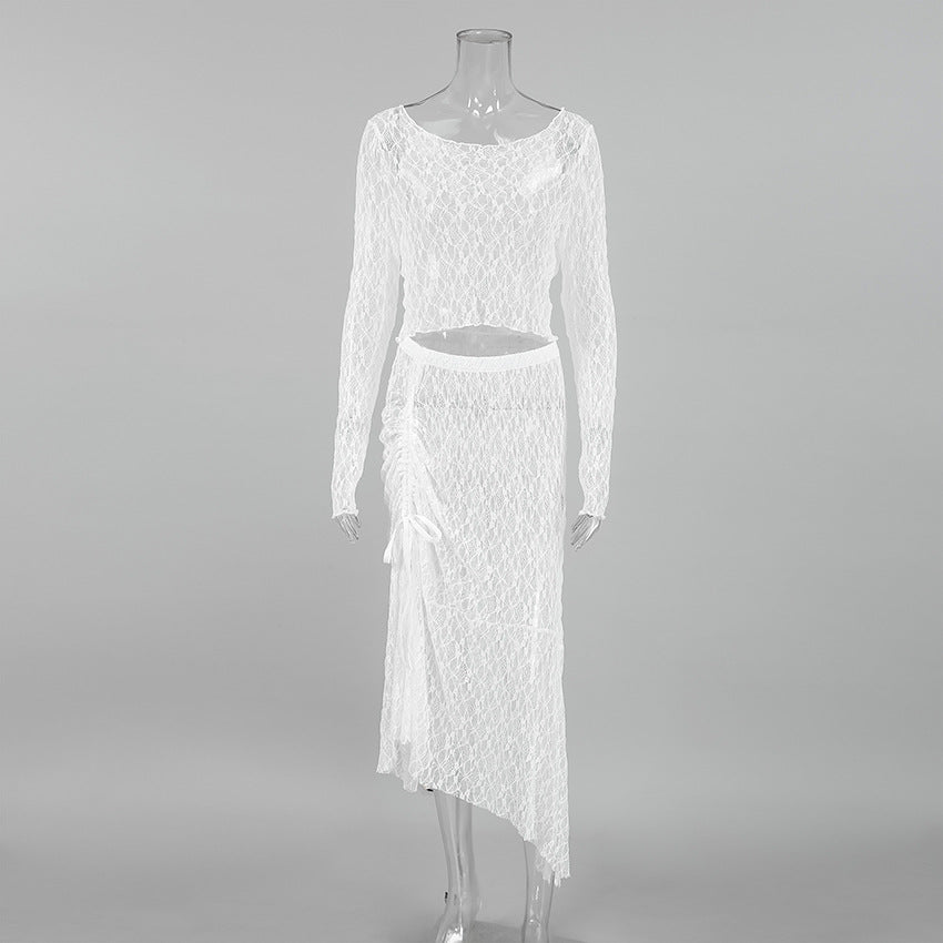 Elegant Sheer Two-Piece Set