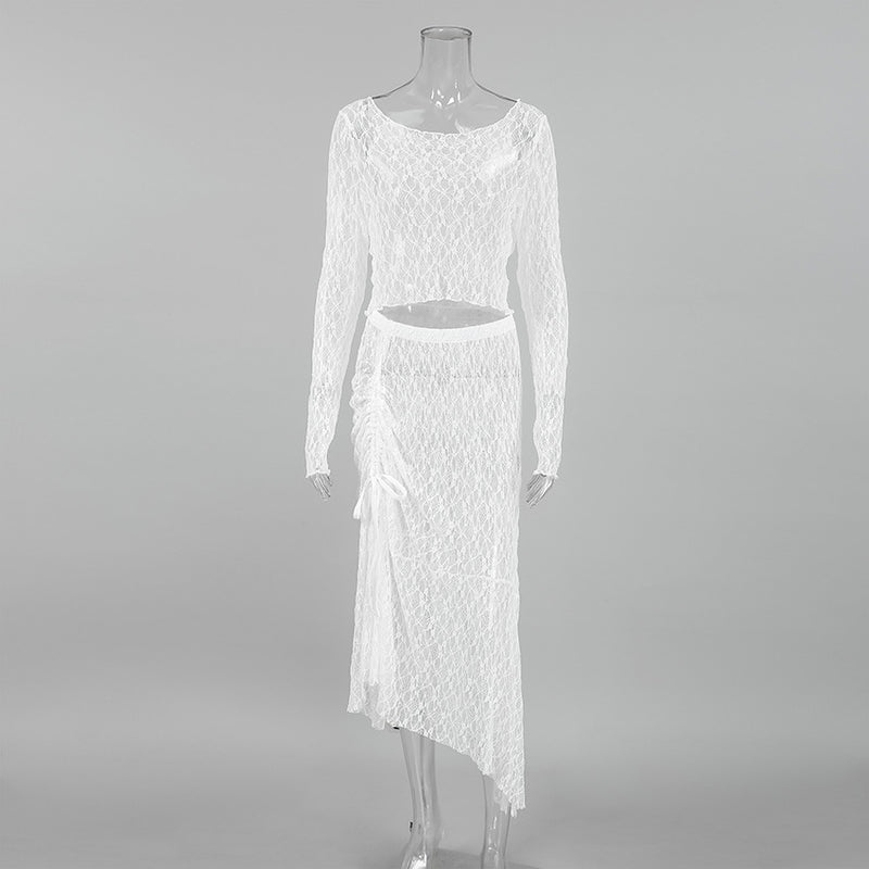 Elegant Sheer Two-Piece Set