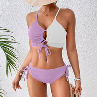 Purple and White