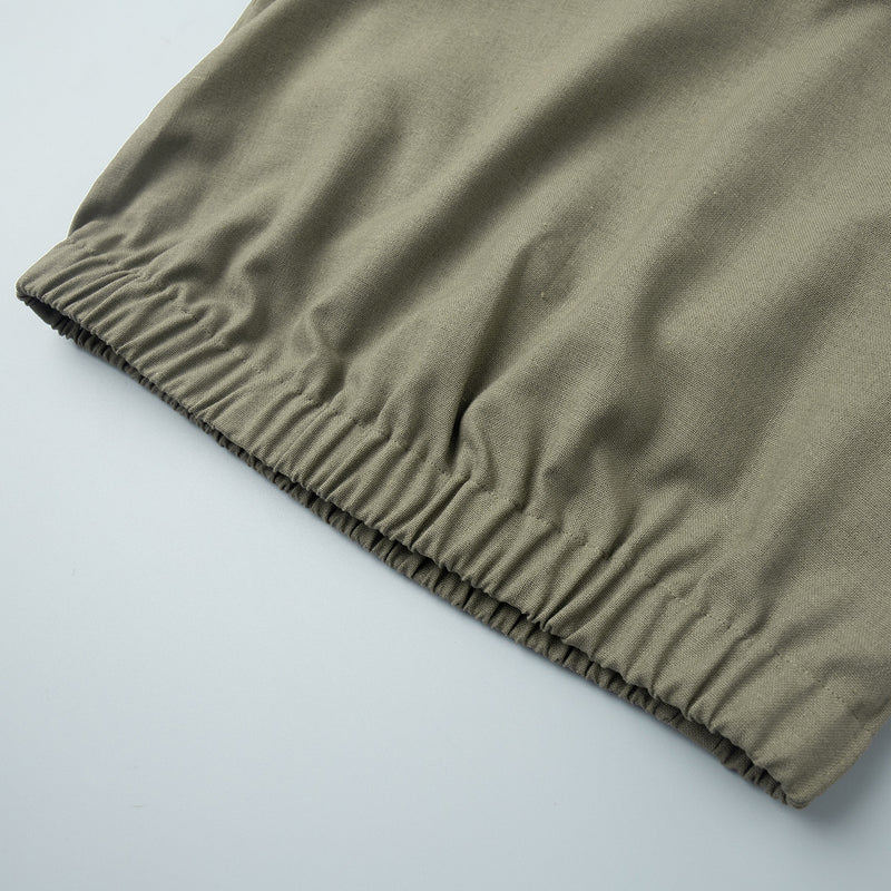 Round Neck Linen Vest &amp; Pleated Skirt Set