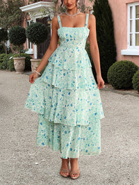 Mori Floral Puff Sleeve Long Dress