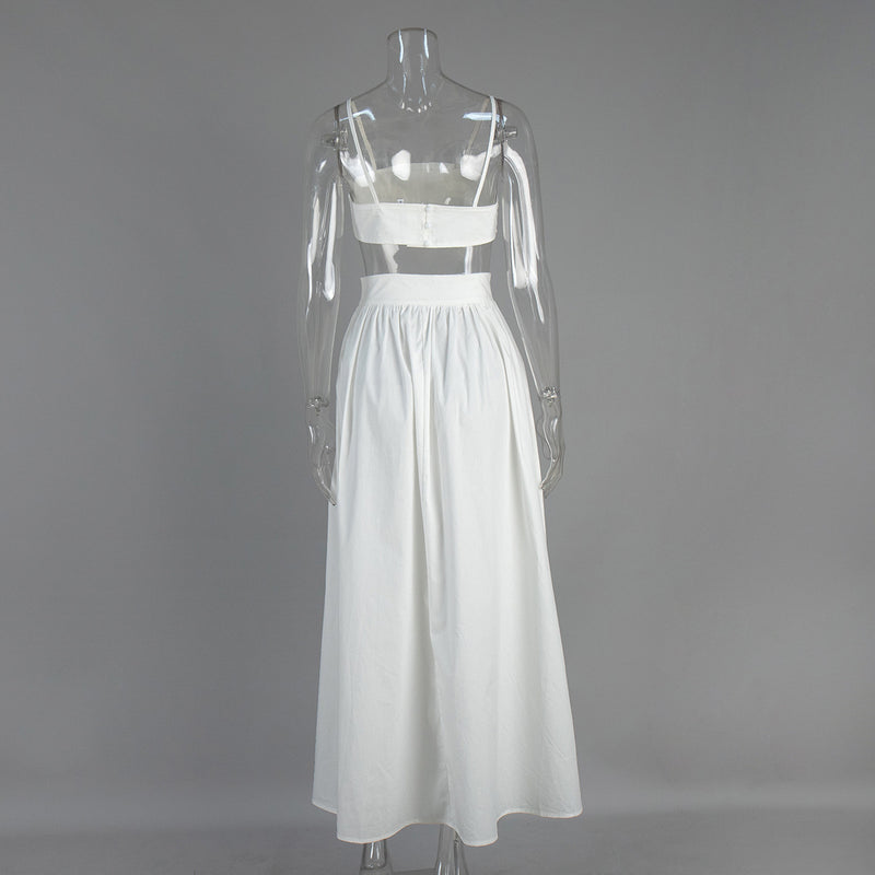 Cotton Suspender Lounge Dress
