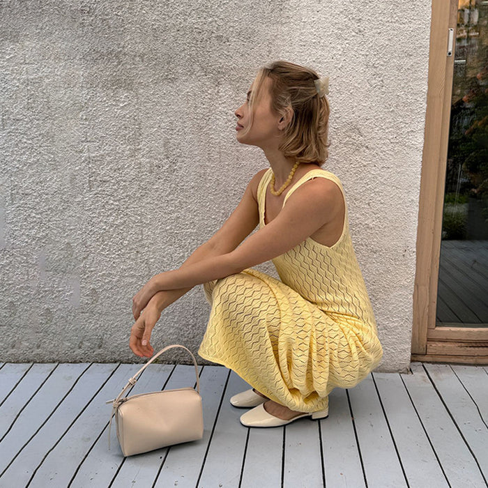 Sultry Solid Color Beach Slip Dress