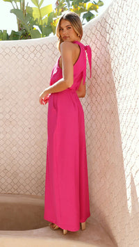 Summer Halter Pocket Dress