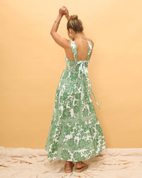 Summer Bohemian Vacation Beach Dress Loose Strap Dress