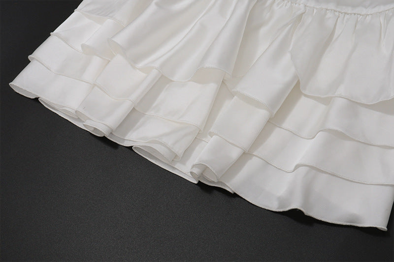 Draped Backless Sleeveless Mini Dress