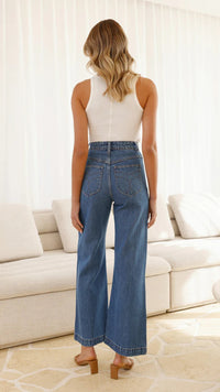 Spring Casual Retro Loose Straight Jeans