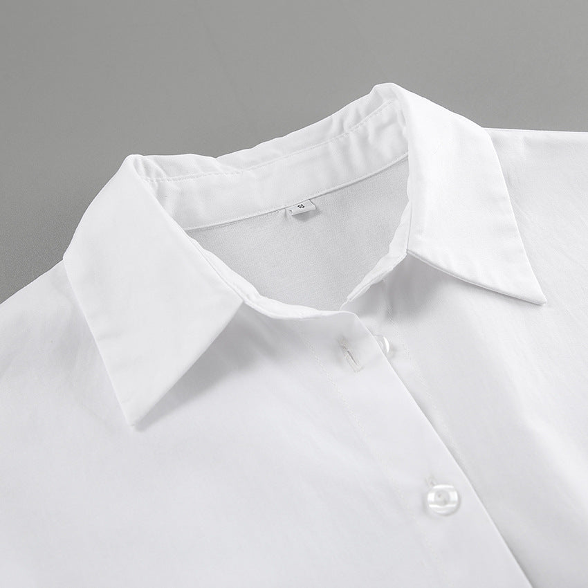 Polo Collar Shirt Dress