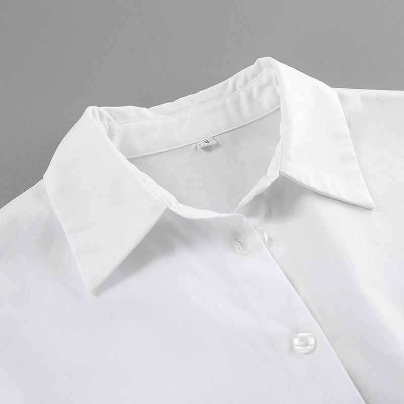 Polo Collar Shirt Dress