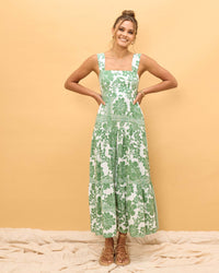 Summer Bohemian Vacation Beach Dress Loose Strap Dress