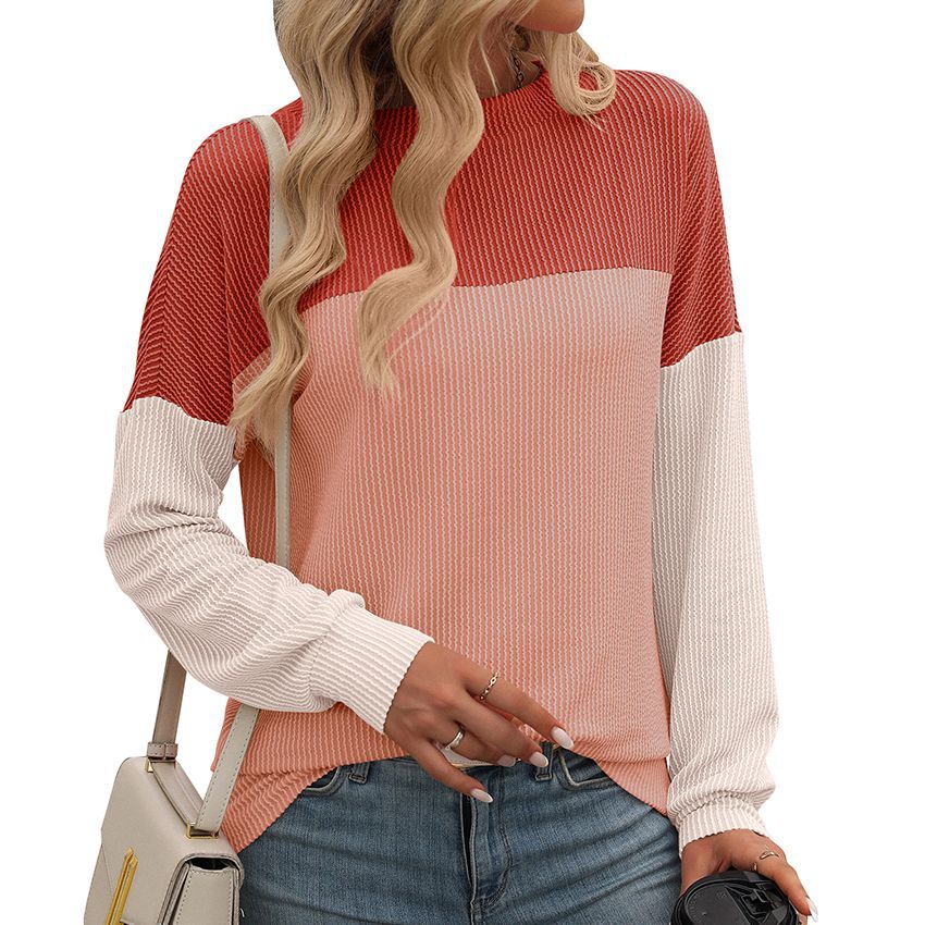 Color Block Loose Top