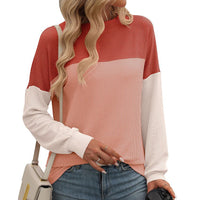 Color Block Loose Top